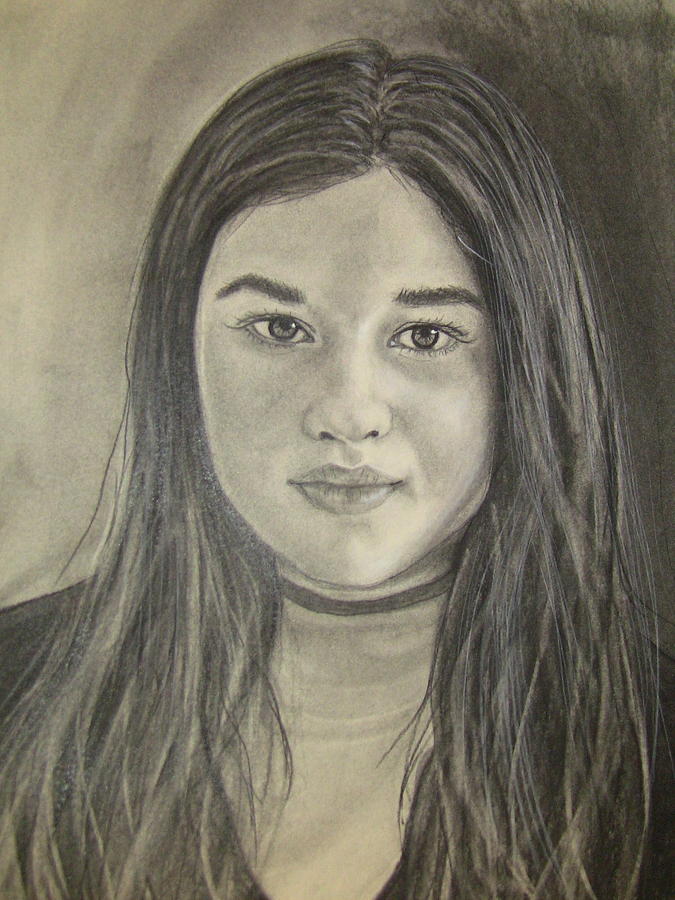 675x900 Teen Girl Drawing By Shelly Crippen