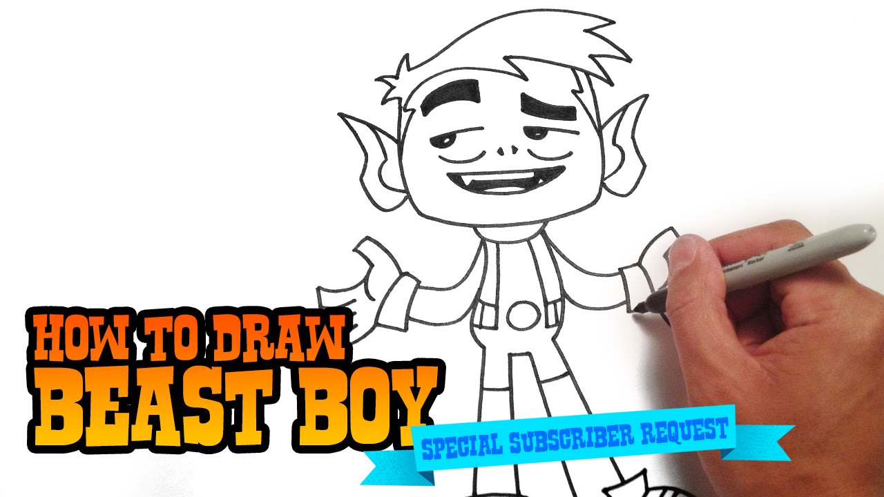 1280x720 How To Draw Beast Boy Teen Titans Go