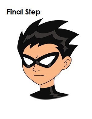 300x388 How To Draw Robin (Teen Titans)