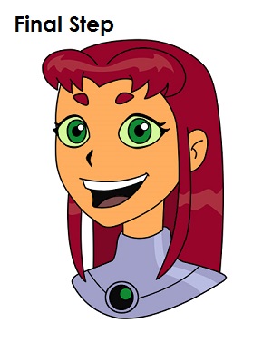 300x388 Starfire Teen Titans Drawing Draw Teen Titans