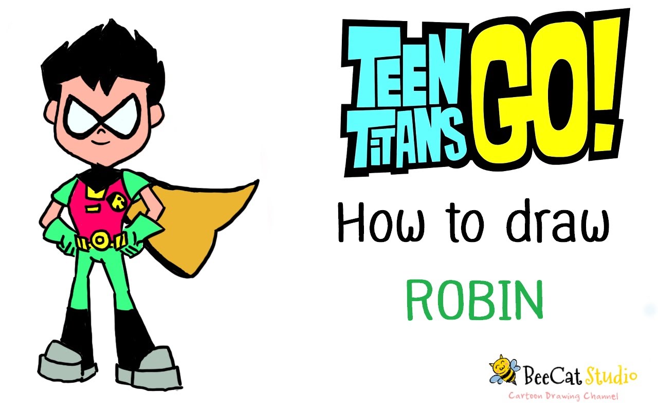 1280x800 How To Draw Robin Teen Titans Go