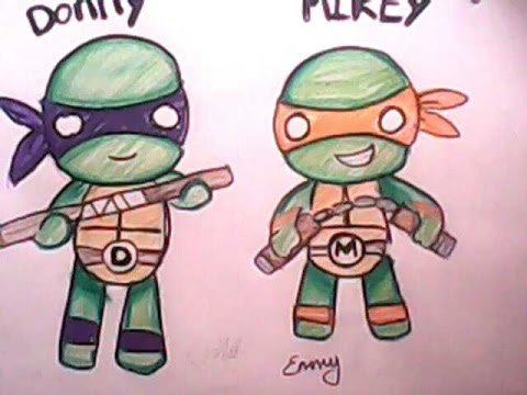 480x360 How To Draw Teenage Mutant Ninja Turtles (Cute Style)