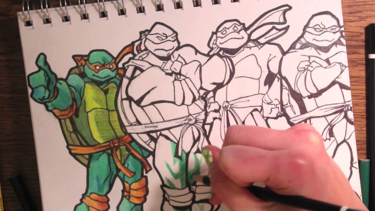 1280x720 Tmnt Teenage Mutant Ninja Turtles Drawing