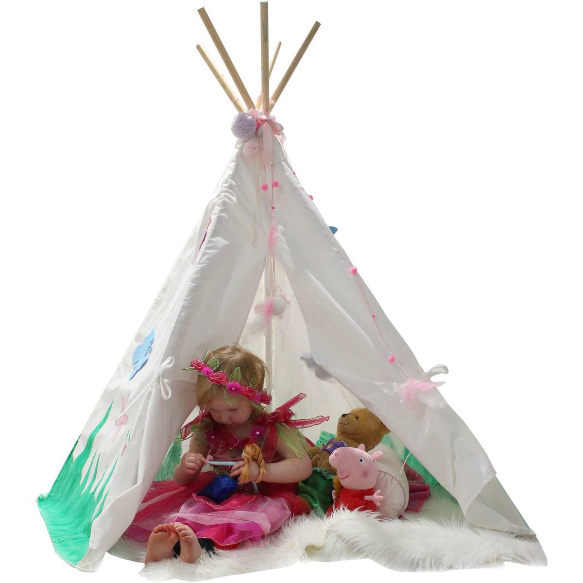 1200x1200 Kids Teepee Play Tent 140 X 120 Cm Hobbycraft