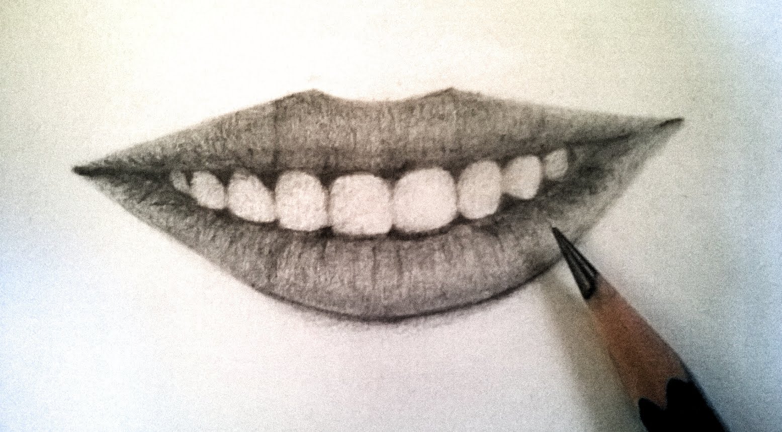 1555x859 How To Draw Realistic Lips Using Pencil Teeth And Lips