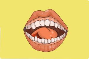 300x200 How To Draw A Mouth With Teeth