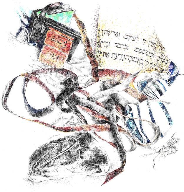 625x650 Stunning Tefillin Drawings And Illustrations For Sale On Fine
