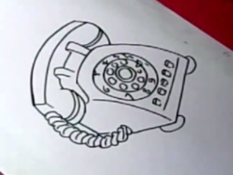 480x360 How To Draw Telephone Drawing For Kids Step By Step