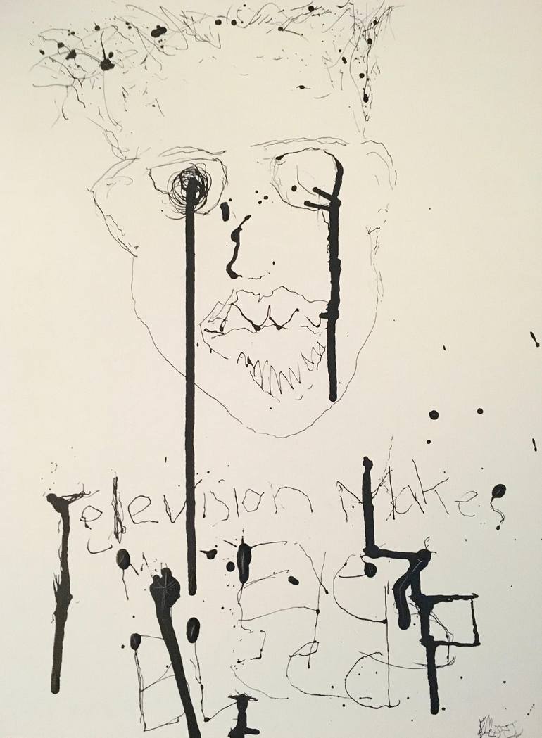 770x1049 Saatchi Art Television Drawing By Gregory Falatek