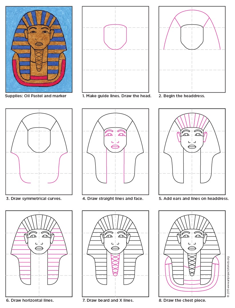 821x1077 Egyptian Mask Templates