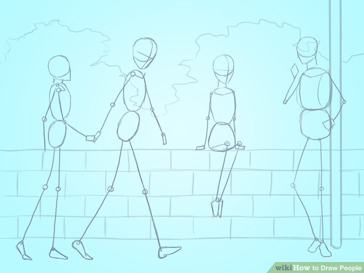 728x546 3 Basic Ways To Draw People Step By Step