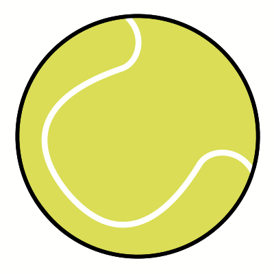 400x400 Drawing A Cartoon Tennis Ball