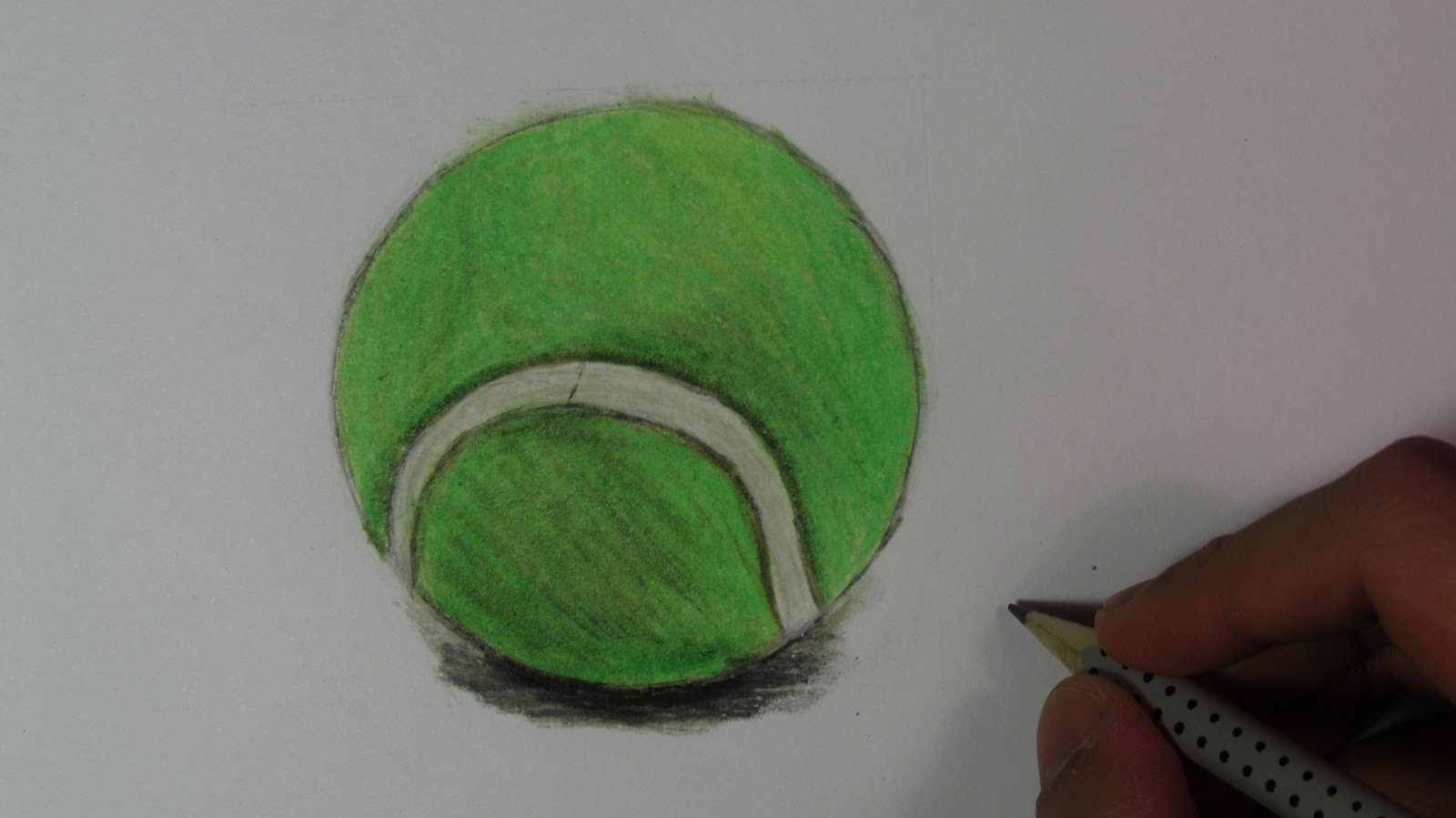 1600x899 Realistic Tennis Ball (Speed Drawing)