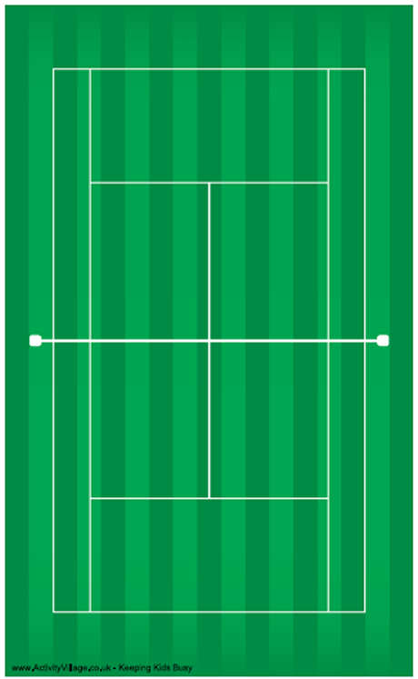 460x747 Drawing Tennis Court