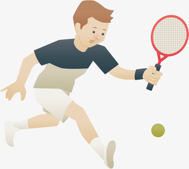 650x579 Cartoon Tennis Player Vector, Cartoon Athletes, Cartoon Hand