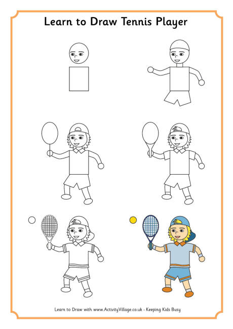 460x650 To Draw A Tennis Player