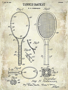 225x300 Tennis Racket Art Fine Art America