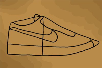 400x266 How To Draw Nike Shoes (With Pictures) Ehow