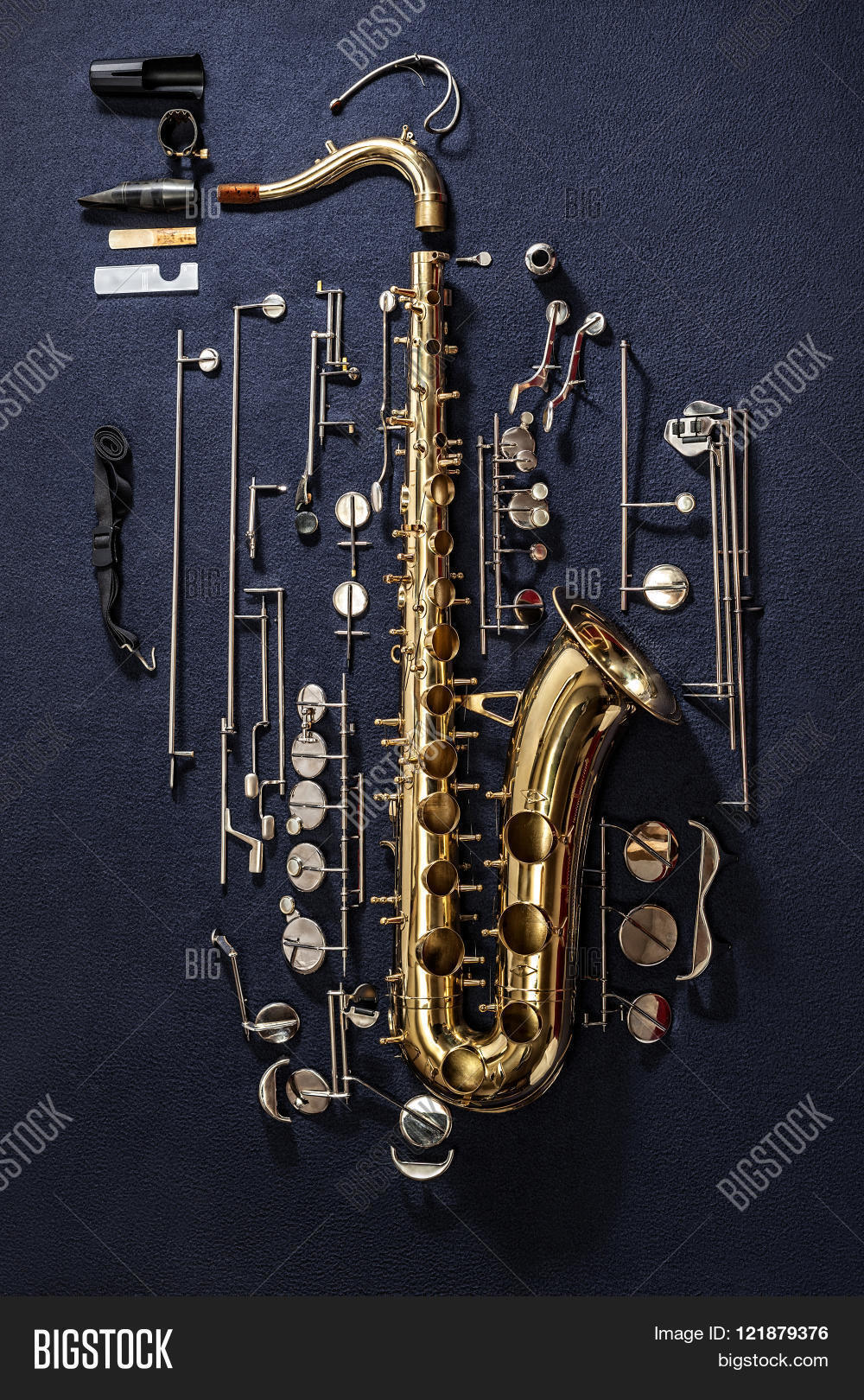 1000x1620 Tenor Saxophone, Exploded View Image Amp Photo Bigstock