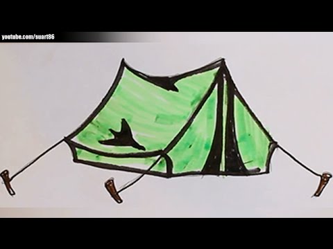 480x360 How To Draw A Tent