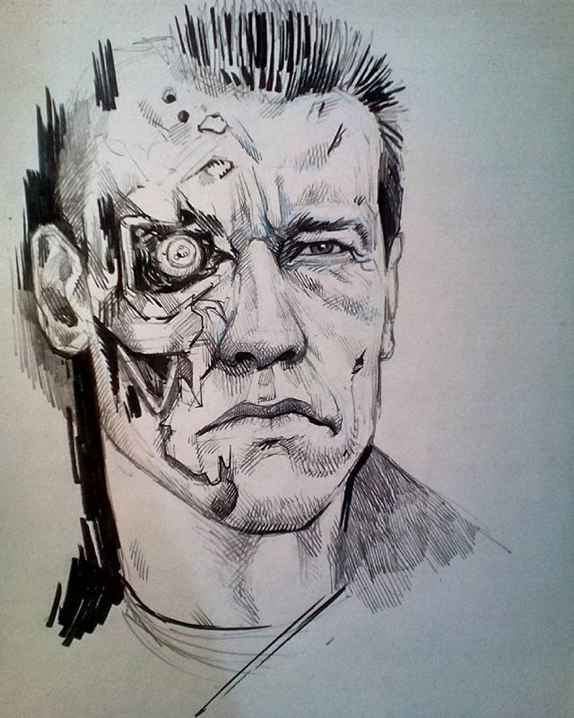 640x800 Terminator Sketch