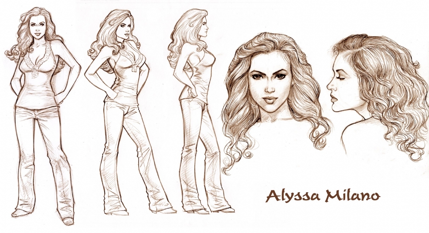 1470x800 Charmed Comics Images Test Drawing Of Alyssa (Dave Hoover) Hd