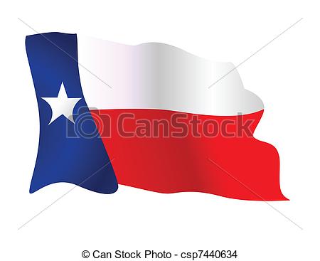 450x367 Flag Of The State Of Texas Waving Eps Vector