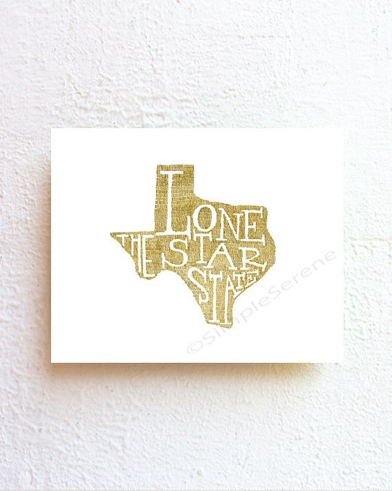 570x713 Texas Print, Texas Map Art
