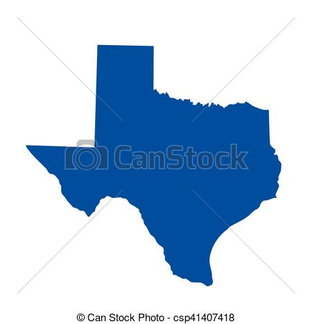 450x468 Texas State Map Vector Clip Art
