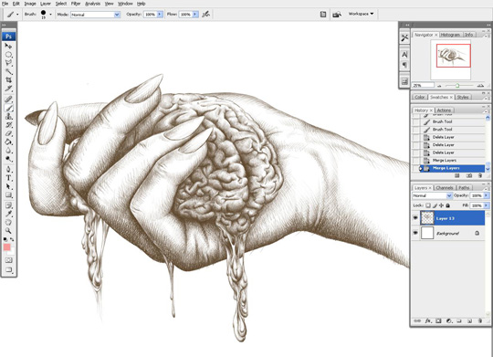 540x391 How To Draw A Classic Hand Using A Graphics Tablet