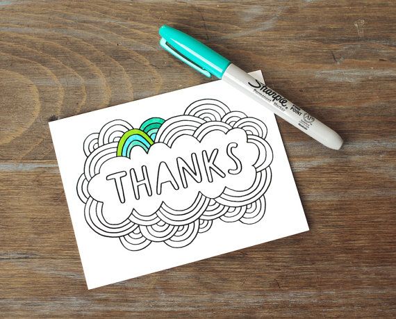 Thank You Card Drawing at GetDrawings | Free download
