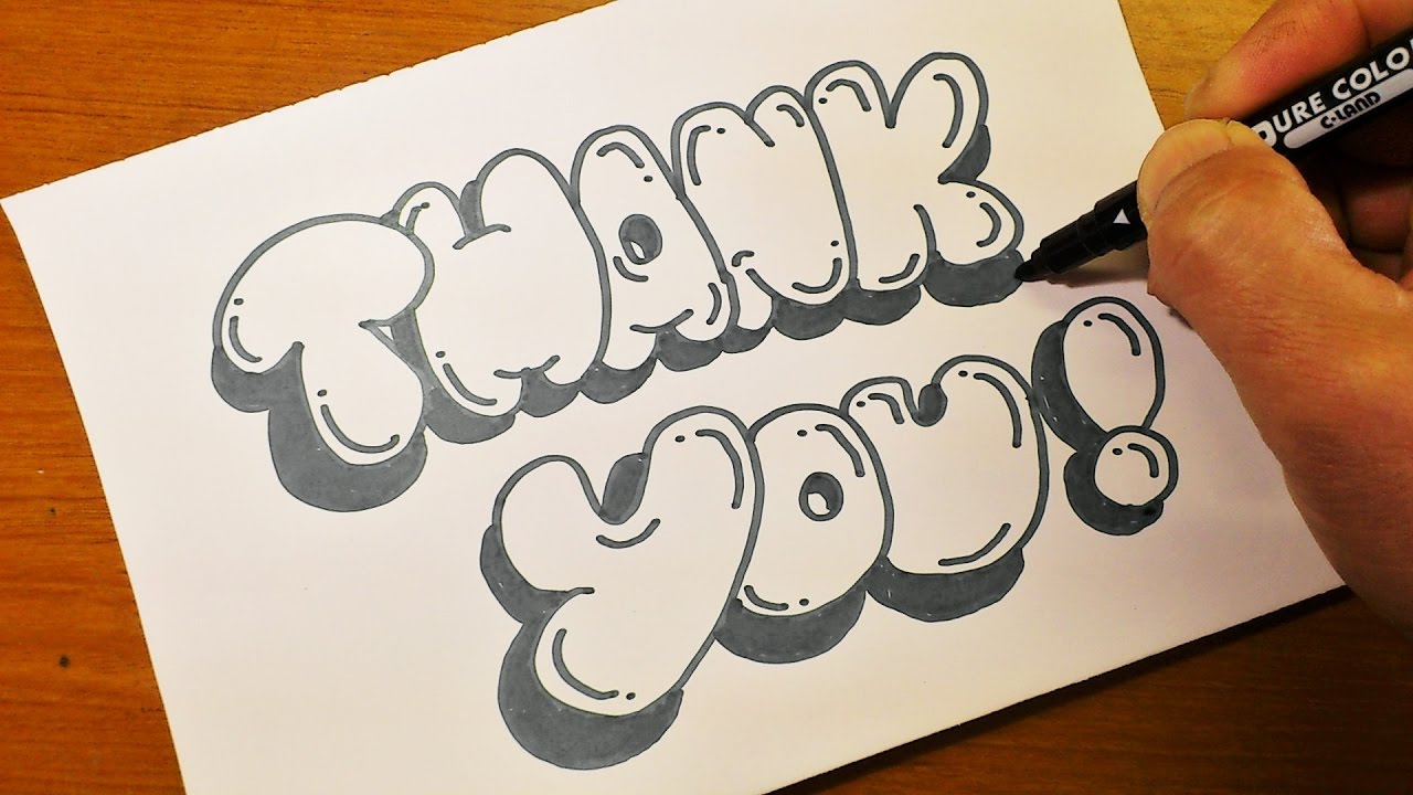1280x720 How To Draw Graffiti Bubble Letters