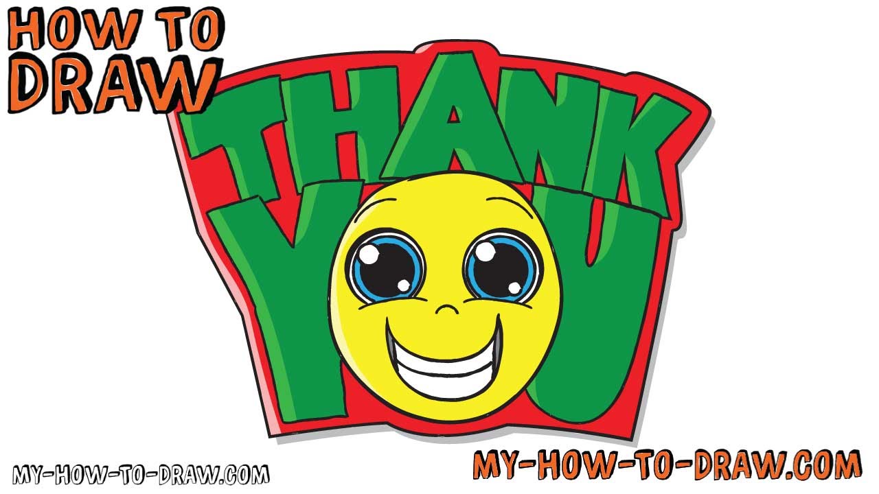 1280x720 How To Draw A Thank You Card!
