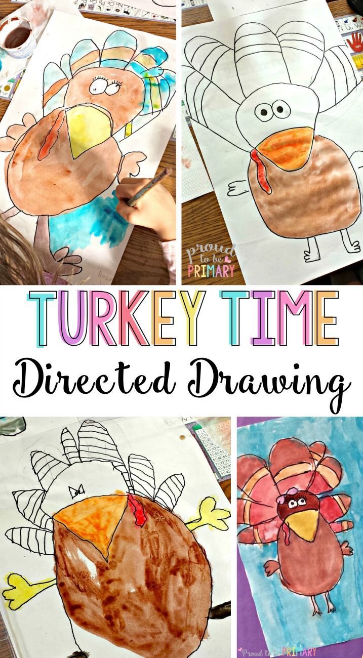717x1300 Turkey Thanksgiving Directed Drawing Craft Activities