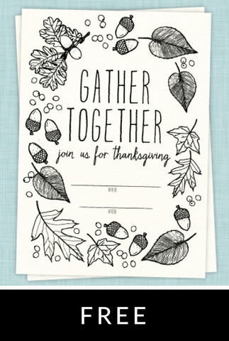 323x480 Draw Together Thanksgiving Invitation Thanksgiving Amp Christmas