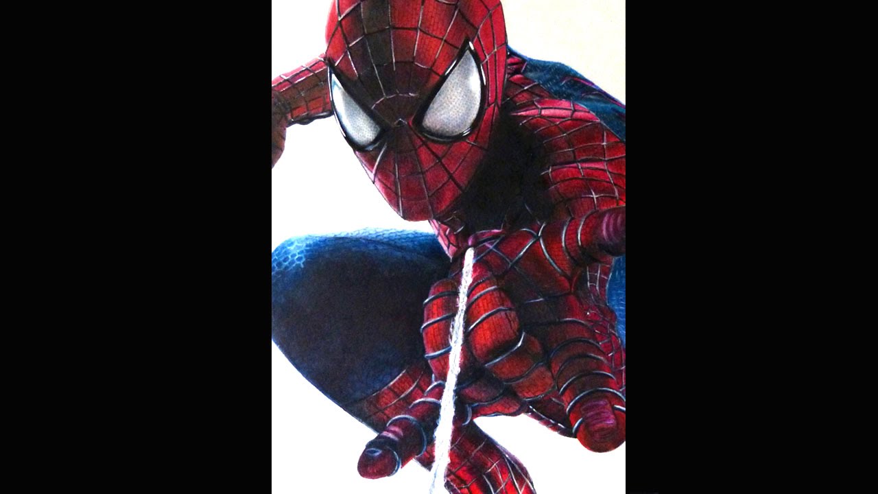 1280x720 How I Draw The Amazing Spider Man 2, Time Lapse