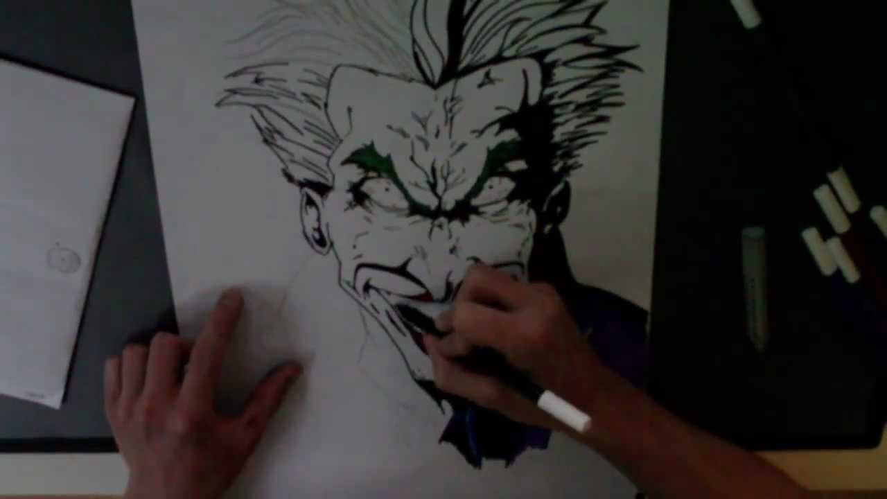 1280x720 Speed Drawing The Joker