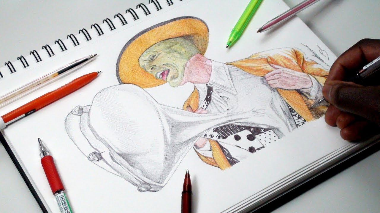 1280x720 Drawing The Mask (Jim Carrey)