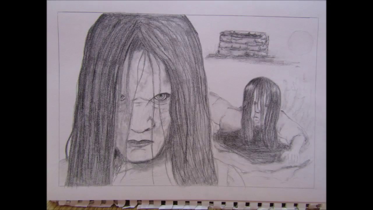 1280x720 Quick Sketch Featuring Samara Morgan From The Ring