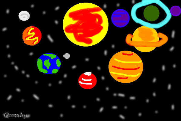 600x400 The Solar System A Science Fiction Speedpaint Drawing By