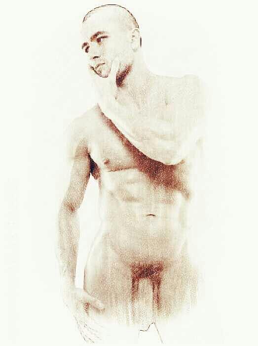 523x700 The Thinker Drawing By Bobby Boyer