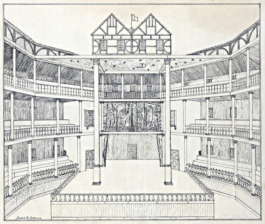 900x760 Shakespeares Globe Theatre Photograph By Folger Shakespeare Library