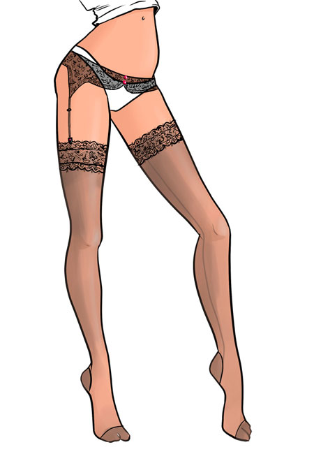 450x650 How To Draw Stockings I Draw Fashion
