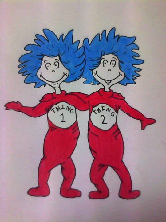 540x720 Thing 1 And Thing 2 From Dr. Suess By