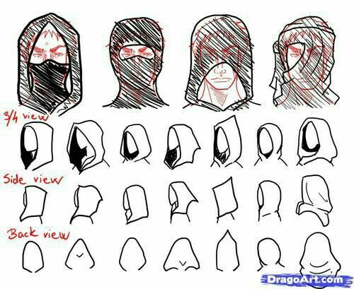 500x409 How Draw A Hoodmask, Text How Draw Mangaanime How