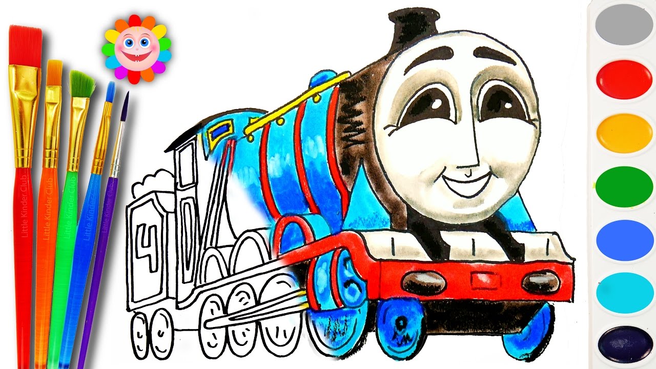 1280x720 Coloring With Thomas And Friends How To Draw Gordon Learn
