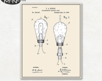 340x270 Blueprint Light Bulb Etsy