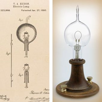 340x340 Left, Thomas Edison's Patent Drawing For An Improvement