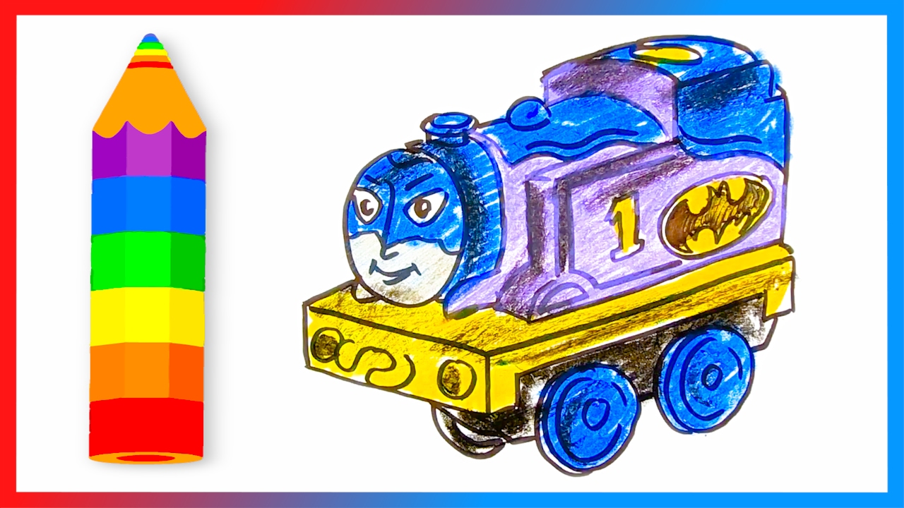 1280x720 How To Draw Thomas The Train As Batman Thomas And Friends Minis