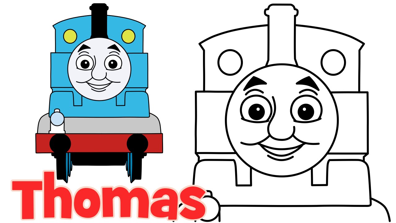 1280x720 How To Draw Thomas From Thomas And Friends Step By Step Easy